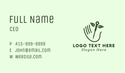 Natural Hand Acupuncture Business Card Image Preview