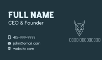 Blue Minimalist Deer Location Business Card Image Preview
