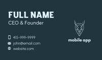 Blue Minimalist Deer Location Business Card Image Preview