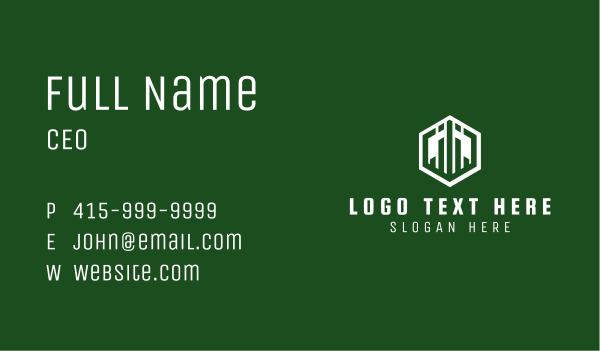 Trading Construction Company Business Card Design Image Preview