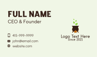 Organic Cooking Pot  Business Card Image Preview