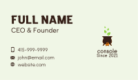 Organic Cooking Pot  Business Card Image Preview