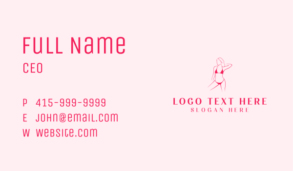 Feminine Lingerie Boutique Business Card Design Image Preview