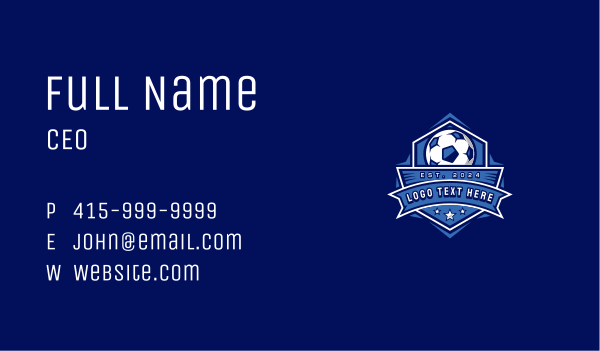 Soccer Ball Tournament Business Card Design Image Preview