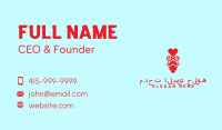 Red Hipster Love Business Card Image Preview