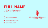 Red Hipster Love Business Card Image Preview