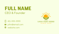 Sunset Leaf Gardening Business Card Preview