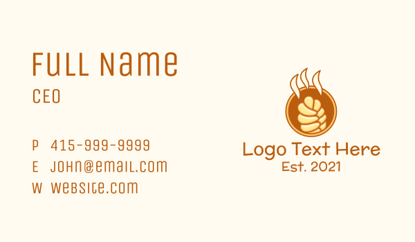 Fresh Bread Bakery  Business Card Design Image Preview