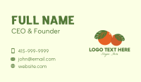 Organic Fruit Oranges Business Card Image Preview