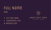 Elegant Cosmic Sun  Business Card Image Preview