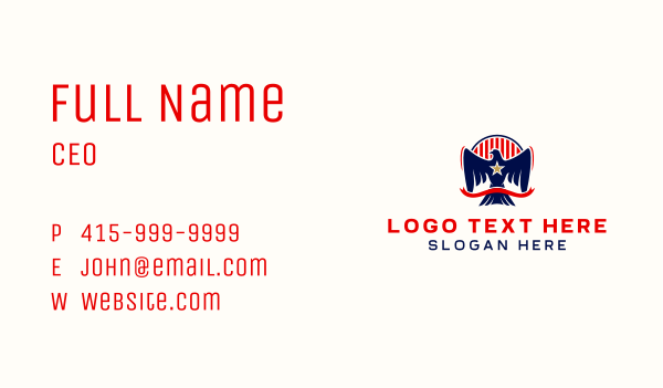 Eagle Wings Security Business Card Design Image Preview