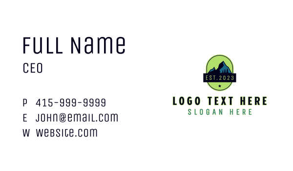 Mountain Travel Adventure Business Card Design Image Preview