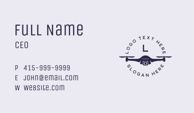 Tech Drone Camera Business Card Image Preview