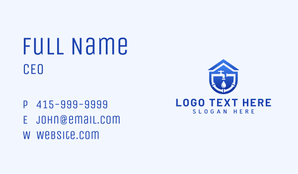 Drainage Faucet Plumbing Business Card Design Image Preview
