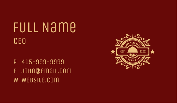 Flame Bistro Restaurant Business Card Design Image Preview