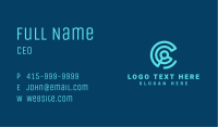 Online Network Letter C Business Card Image Preview