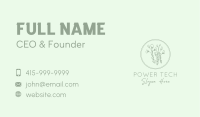 Natural Plant Embroidery Business Card Image Preview
