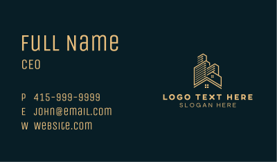 Real Estate Building Contractor Business Card Image Preview