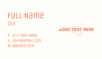 Asian Flower Wellness Wordmark Business Card Image Preview