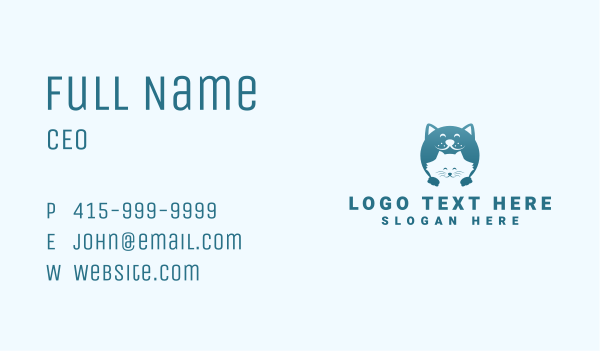 Cat Dog Grooming Business Card Design Image Preview