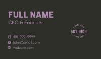 Urban Gothic Wordmark Business Card Image Preview