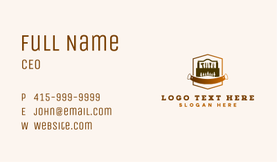 Woodworking Carpentry Tools Business Card Image Preview