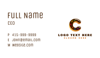 Donut Bakeshop Letter C Business Card Image Preview