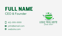 Natural Green Tea  Business Card Design