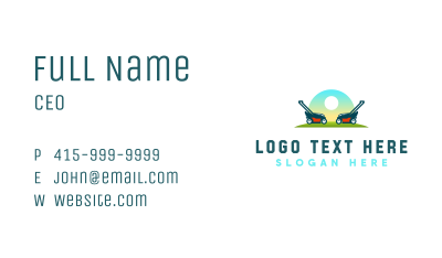 Lawn Mowing Equipment Business Card Image Preview