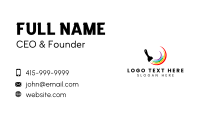 Painting Brush Rainbow Business Card Image Preview