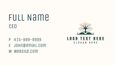 Literature Learning Tree Business Card Image Preview