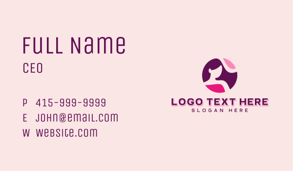 Female Support Community Business Card Design Image Preview