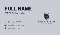 Wild Wolf Dog Business Card Image Preview