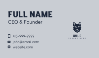 Wild Wolf Dog Business Card Image Preview