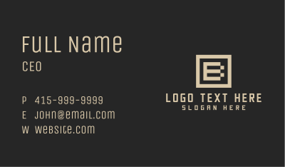 Consulting Firm Letter B  Business Card Image Preview