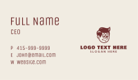 Retro Boy Character Business Card Image Preview