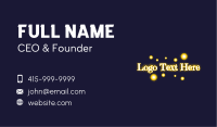Magical Lights Wordmark Business Card Design