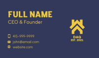 Yellow Housing Contractor  Business Card Image Preview