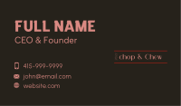 Minimalist Luxury Wordmark Business Card Image Preview