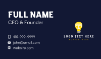 Light Bulb Skull Business Card Preview