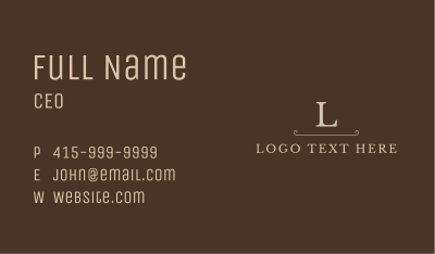 White Business Letter Business Card Image Preview