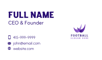 Violet Fintech Letter W Business Card Image Preview