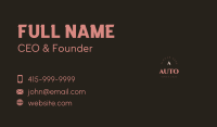 Luxurious Boutique Brand Business Card Design