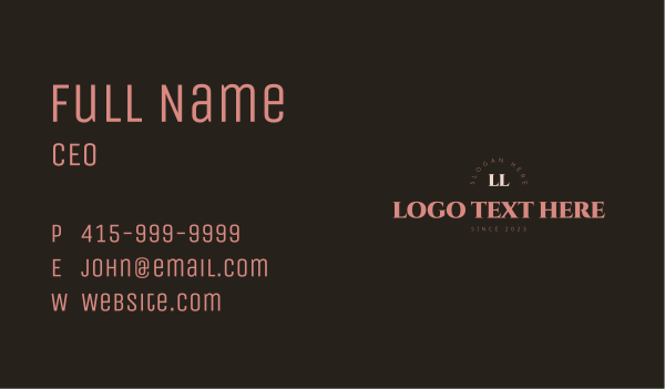 Luxurious Boutique Brand Business Card Design Image Preview