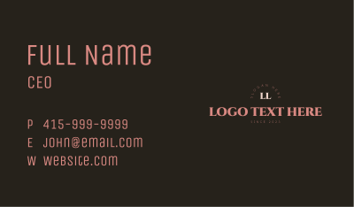 Luxurious Boutique Brand Business Card Image Preview