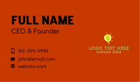 Lightbulb Hot Air Balloon  Business Card Image Preview