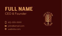 Gradient Tree Garden Business Card Image Preview