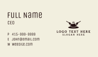 Western Fedora Hat Business Card Image Preview