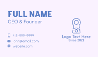 Minimalist Keyhole Camera Business Card Image Preview