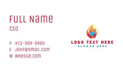 Energy Fire Ice  Business Card Image Preview